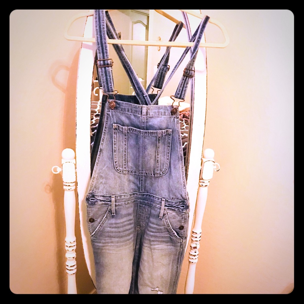 Abercrombie and Fitch jean overalls size small
